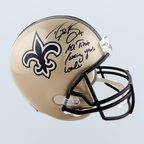 Drew Brees - Casco Autografiado New Orleans Saints