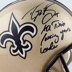 Drew Brees - Casco Autografiado New Orleans Saints