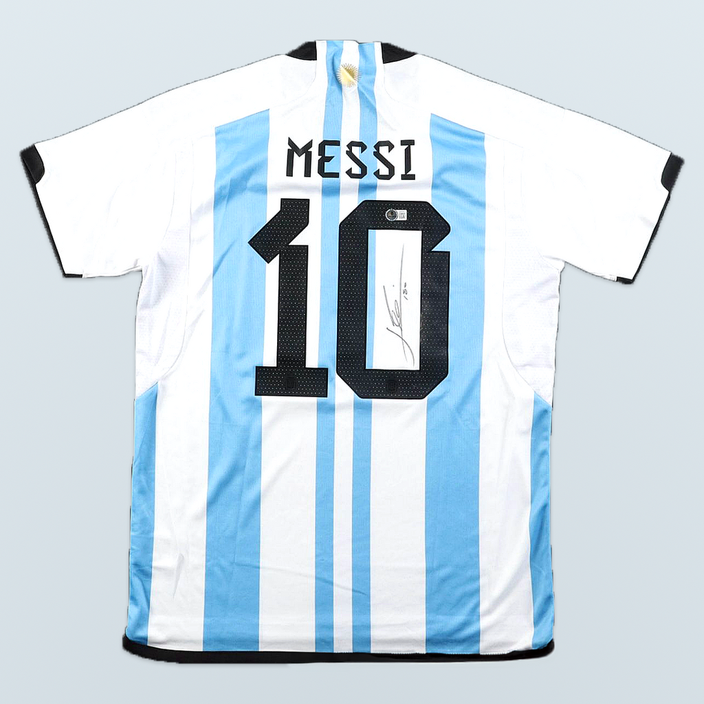 Lionel Messi - Jersey Auténtico Autografiado Selección Argentina