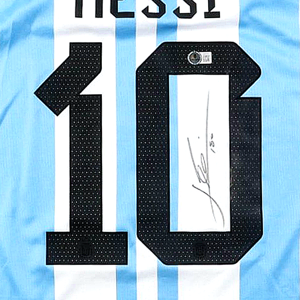 Lionel Messi - Jersey Auténtico Autografiado Selección Argentina