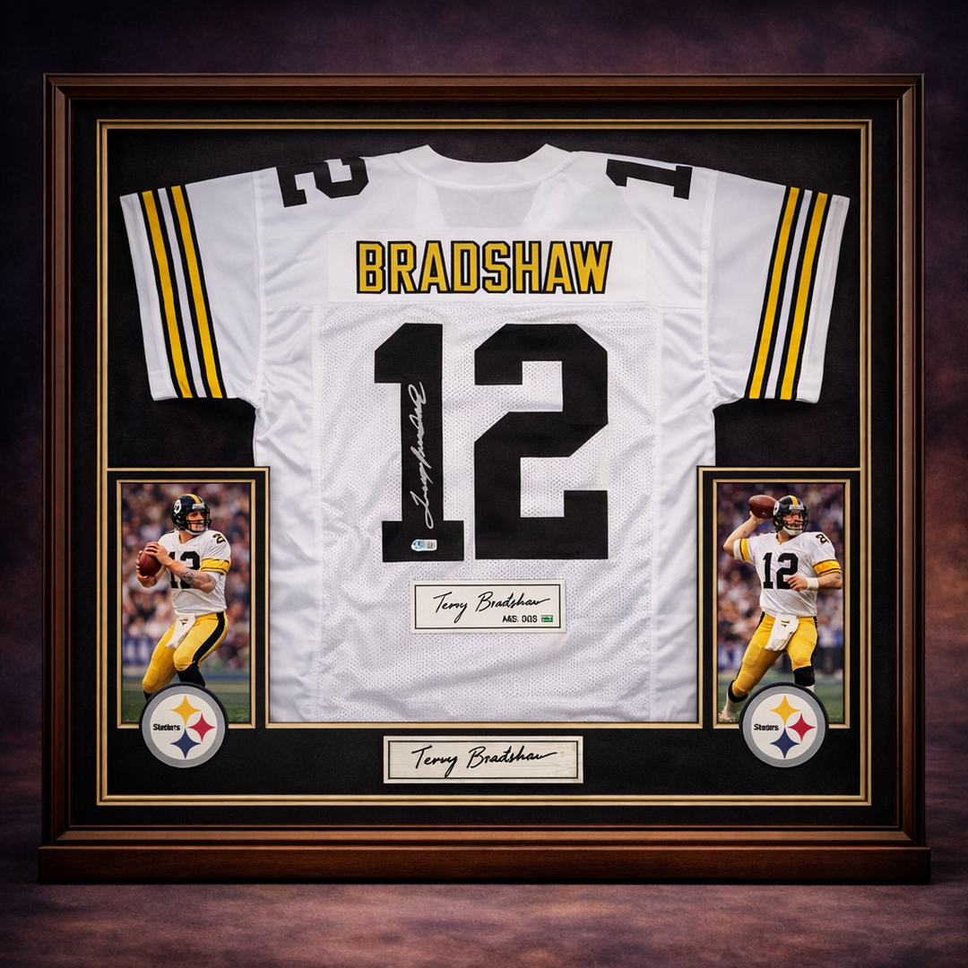 Terry Bradshaw - Jersey Autografiado Pittsburgh Steelers
