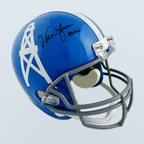Warren Moon & Earl Campbell - Casco Autografiado Houston Oilers