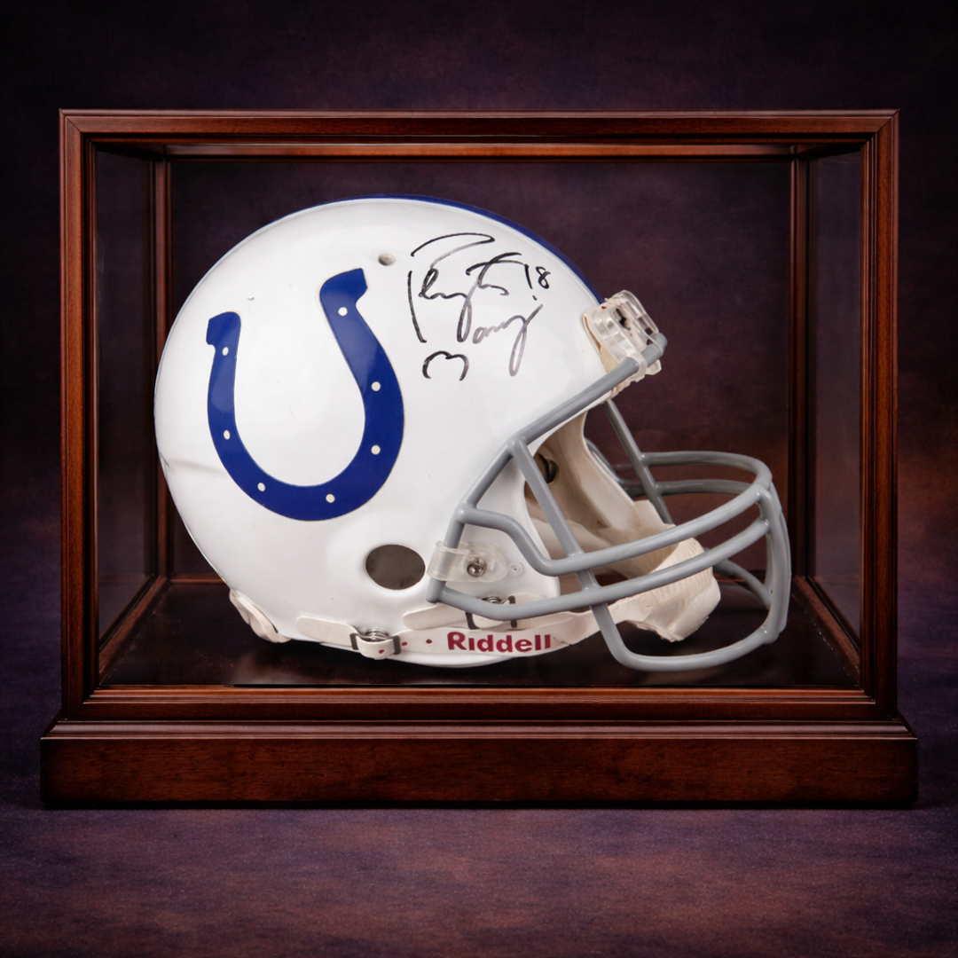 Peyton Manning - Casco Autografiado Indianapolis Colts